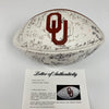 1998 Oklahoma Sooners Team Signed Football PSA DNA COA