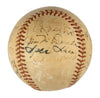 1952 New York Yankees World Series Champs Team Signed Baseball Mickey Mantle JSA