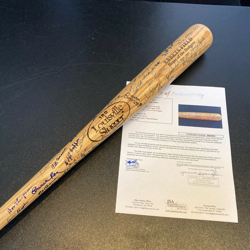 Brooklyn & Los Angeles Dodgers Multi Signed Bat 90+ Sigs! Sandy Koufax JSA COA