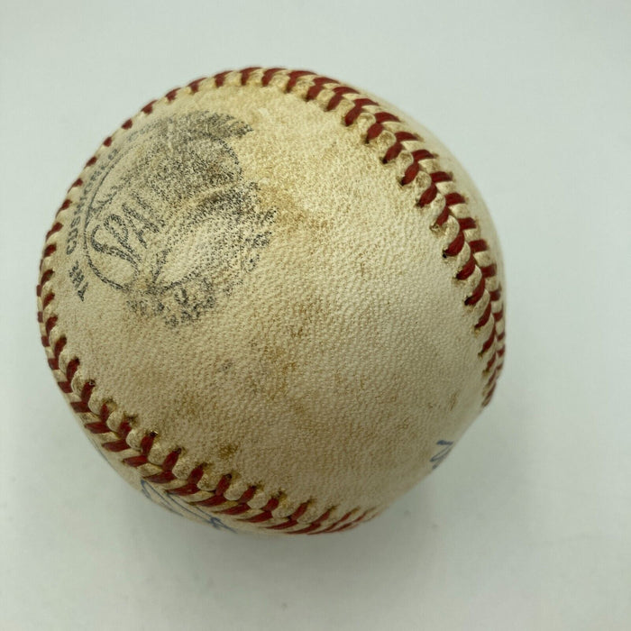 Walt Alston Signed 1960's Game Used Official National League Baseball JSA COA