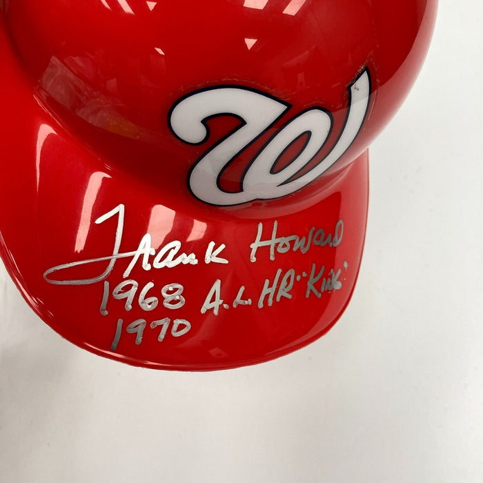 Frank Howard 1968 & 1970 AL Home Run King Signed Washington Senators Helmet JSA