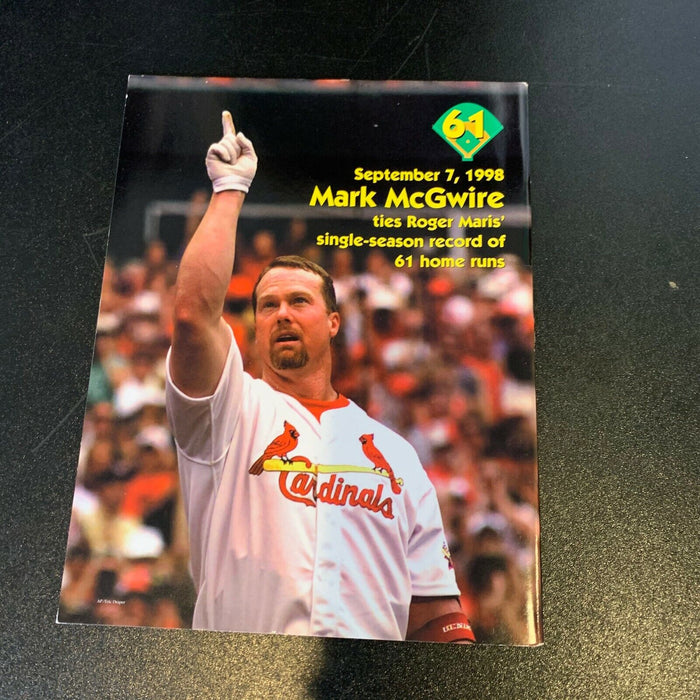 Mark Mcgwire "Big Mac 70 Home Runs 1998" Signed Inscribed Magazine Steiner COA