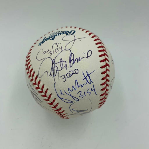 Stunning 3,000 Hit Club Signed Baseball With Hit Total Inscriptions JSA COA