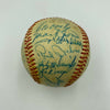 1966 Atlanta Braves VS San Francisco Giants Team Signed Baseball 33 Sigs JSA COA