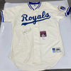 George Brett Signed Authentic 1990's Russell Game Model Royals Jersey JSA COA