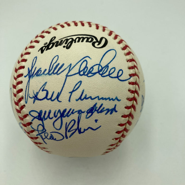 1976 Cincinnati Reds World Series Champs Team Signed Baseball Beckett COA