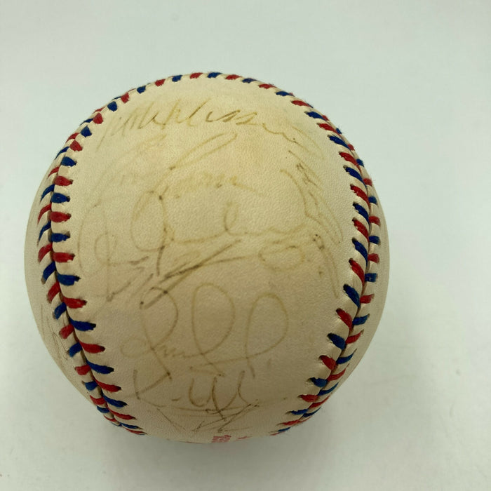 Derek Jeter Ken Griffey Jr. 1999 All Star Game Team Signed Baseball JSA COA