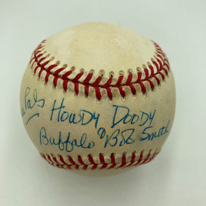 Howdy Doody Buffalo Bob Smith Signed National League Baseball JSA COA