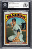 1972 Topps Thurman Munson #441 Signed Auto Baseball Card BGS Beckett