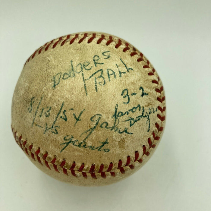 George Uhle Single Signed 1954 Game Used American League Baseball