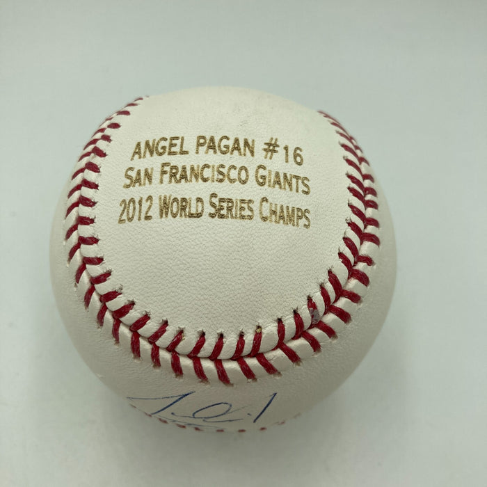 Angel Pagan Signed Major League Baseball 2012 W.S. Champs PSA DNA COA