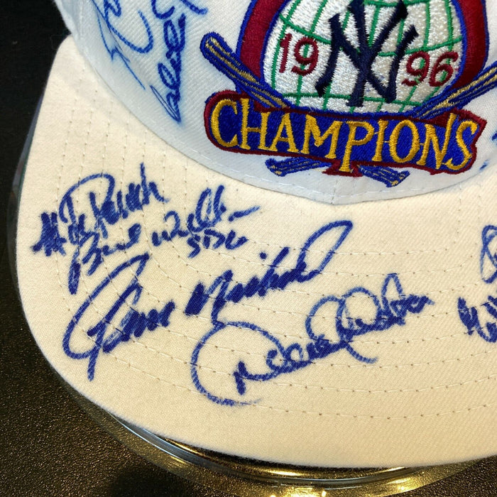 1996 New York Yankees Team Signed World Series Hat With Derek Jeter JSA COA