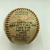 Harvey Haddix Game Used Final Pitch Victory Baseball Win #2 May 15, 1962 Pirates