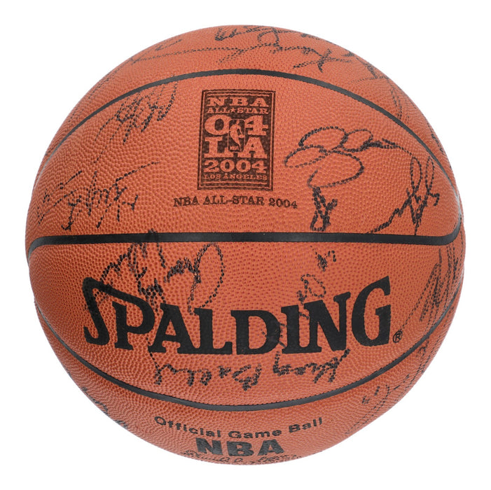 Kobe Bryant Shaq Tim Duncan 2004 NBA All-Star Game Team Signed Basketball JSA