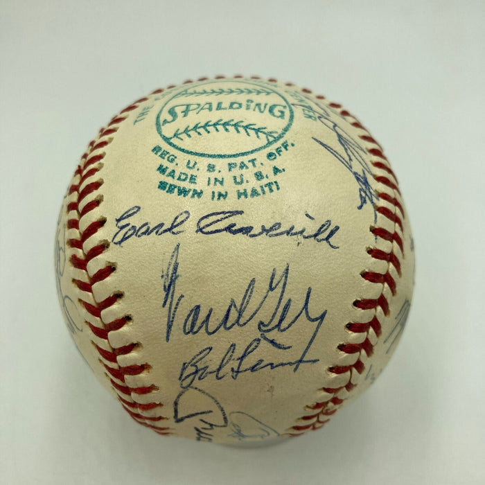 Mickey Mantle 1970's Hall Of Fame Induction Multi Signed Baseball JSA COA