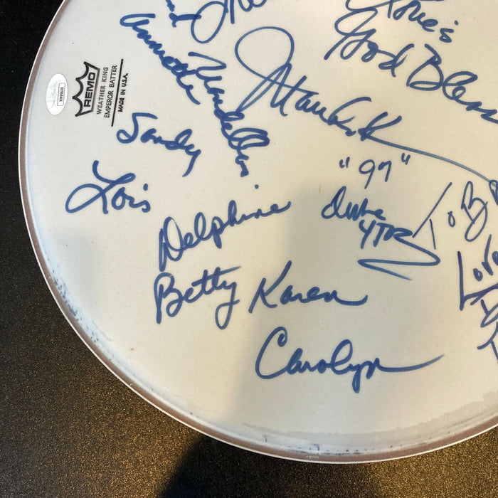 The Marvelettes Band Signed Autographed Drumhead With 12 Signatures JSA COA