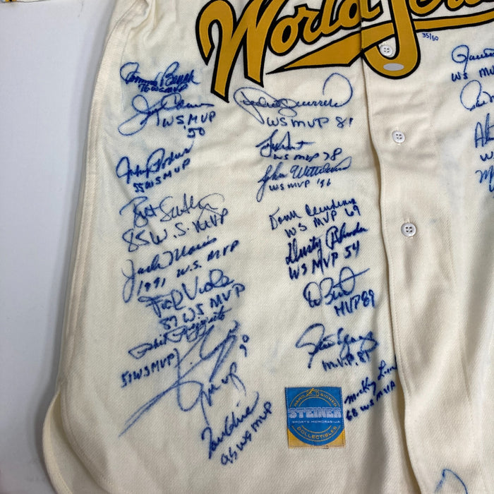 World Series MVP Winners Signed Inscribed Jersey 40 Signatures JSA COA