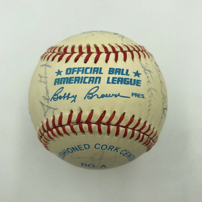 1987 Cleveland Indians Team Signed Official American League Baseball Joe Carter
