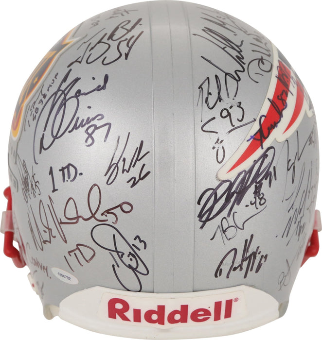 2003 New England Patriots Super Bowl Champs Team Signed Helmet Tom Brady PSA DNA