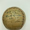 Christy Mathewson Babe Ruth Ty Cobb Ban Johnson Signed 1915 AL Baseball PSA DNA