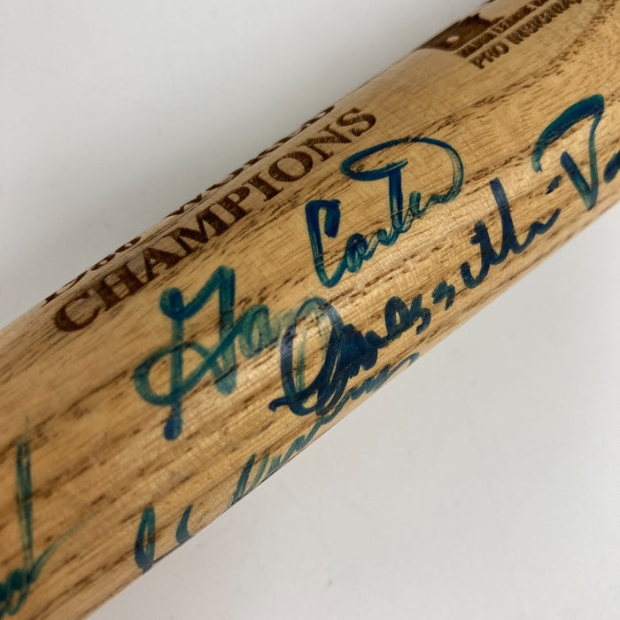 1986 New York Mets World Series Champs Team Signed Mini Bat 30+ Sigs  JSA COA