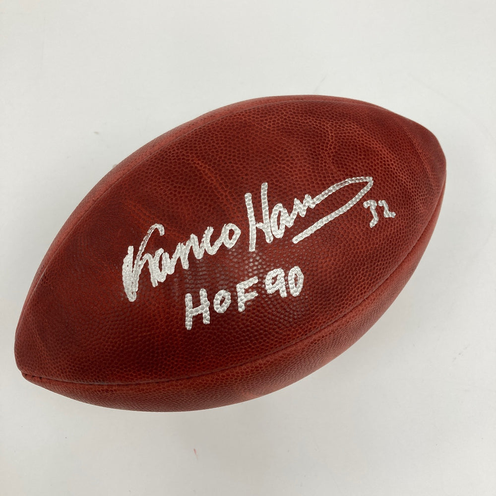 Franco Harris Hall Of Fame 1990 Signed Official NFL Game Football Fanatics