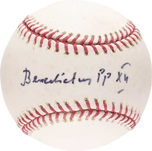 Pope Benedict XVI Single Signed Autographed Baseball JSA COA