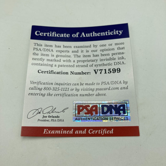 Orlando Hernandez El Duque Signed 2001 World Series Baseball PSA DNA COA