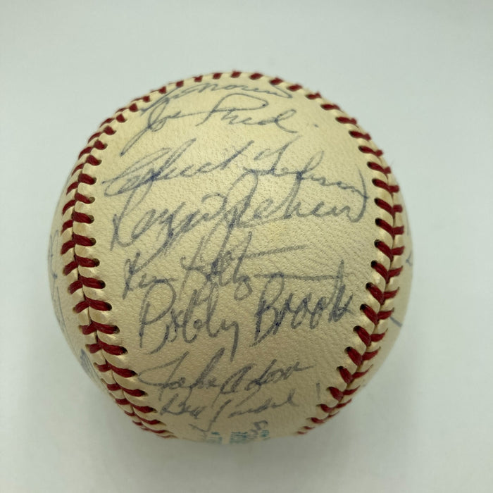 1972 Oakland A's Athletics World Series Champs Team Signed Baseball JSA COA