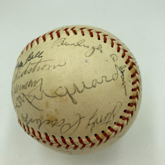 Rube Marquard George Kelly Stan Coveleski HOF Multi Signed Baseball JSA COA