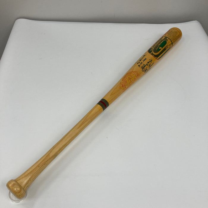 Johnny Mize Monte Irvin & Bobby Thomson Signed Baseball Bat JSA COA