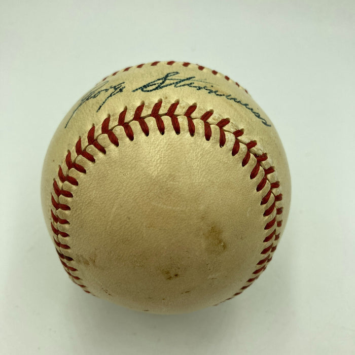 George Snuffy Stirnweiss Single Signed Baseball JSA COA The Only One Known