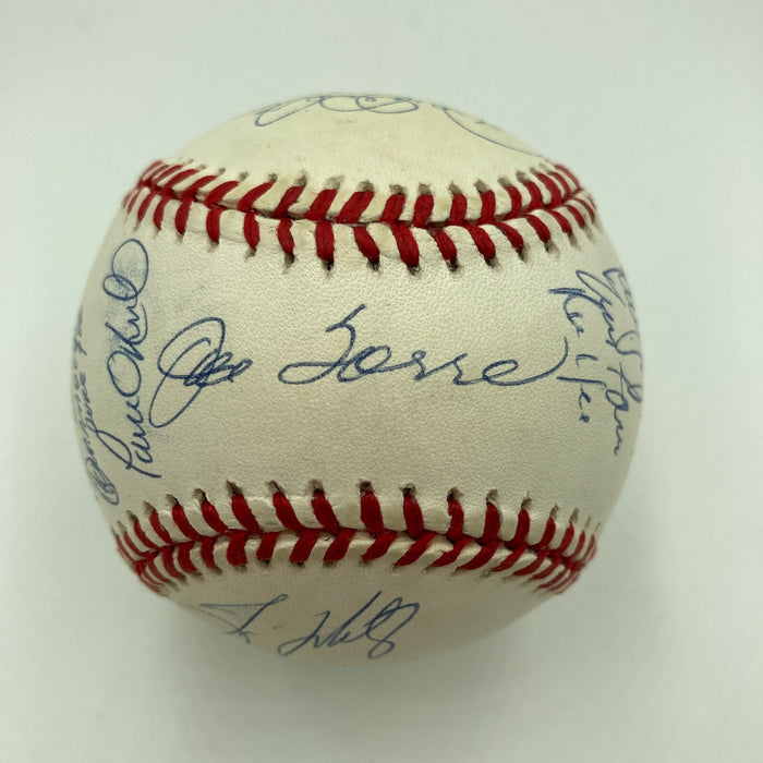 1998 New York Yankees World Series Champs Team Signed Baseball Derek Jeter JSA