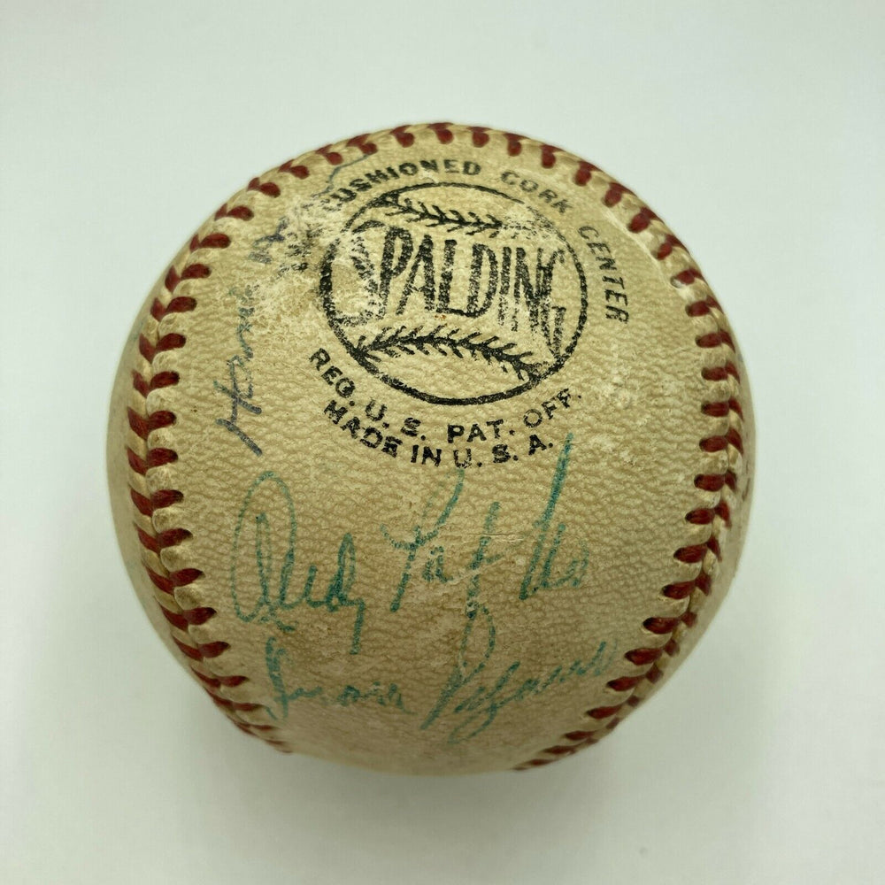 1957 Milwaukee Braves World Series Champs Team Signed Baseball JSA Hank Aaron