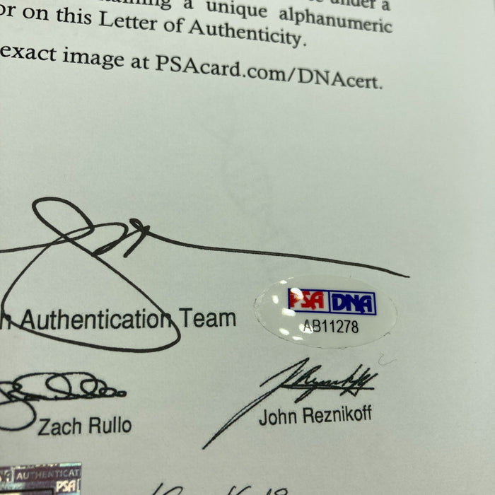 1988 Los Angeles Dodgers World Series Champs Team Signed W.S. Baseball PSA DNA