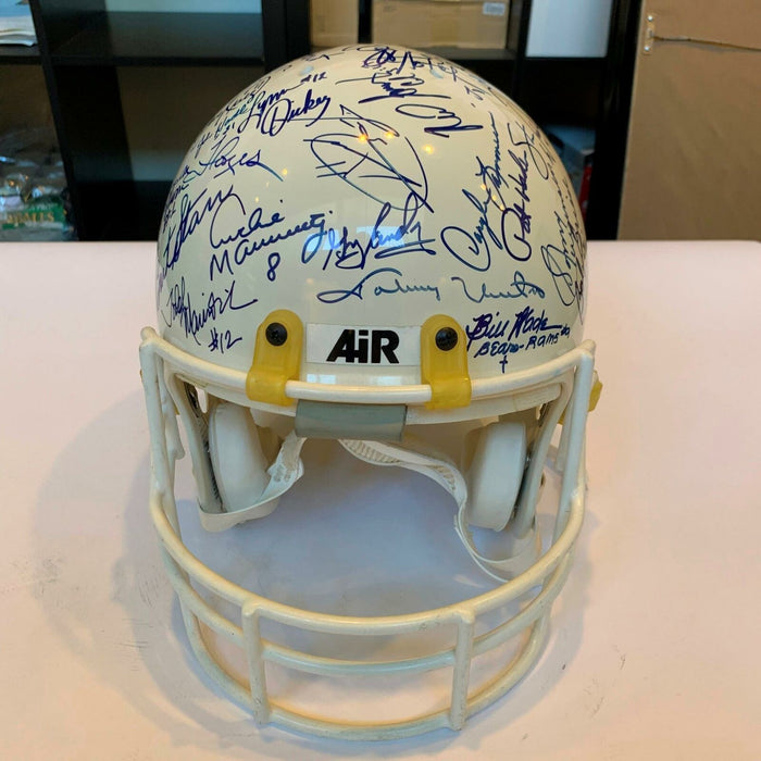 The Finest Quarterbacks Signed Helmet 68 Sigs Johnny Unitas Bart Starr PSA DNA