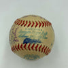 Rare 1953 New York Yankees Team Signed Mini American League Harridge Baseball