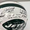 1969 New York Jets Super Bowl Champs Team Signed Authentic Game Helmet Steiner