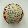 Hall Of Fame Multi Signed Baseball 30 Sigs Yogi Berra Reggie jackson JSA COA