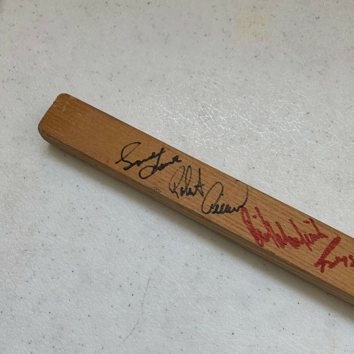 1980 NHL All Star Game Signed Stick Wayne Gretzky & Gordie Howe 26 Sigs JSA COA