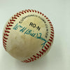 Travis Jackson Carl Hubbell Bill Terry New York Giants HOF Signed Baseball JSA