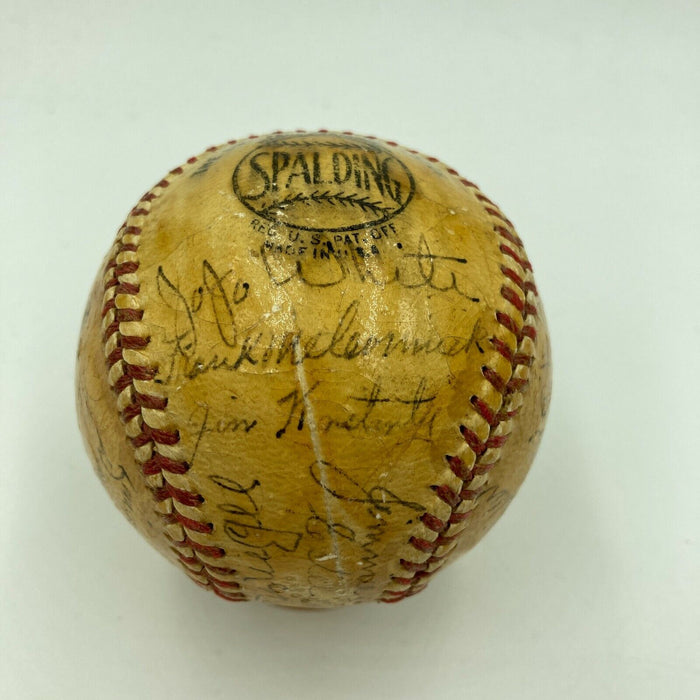 1944 Cincinnati Reds Team Signed Official National League Baseball JSA COA