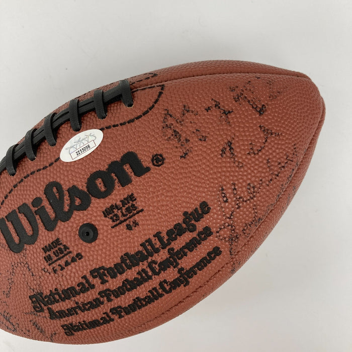 Hall Of Fame Multi Signed Football 30 Sigs Johnny Unitas Vic Janowicz JSA COA
