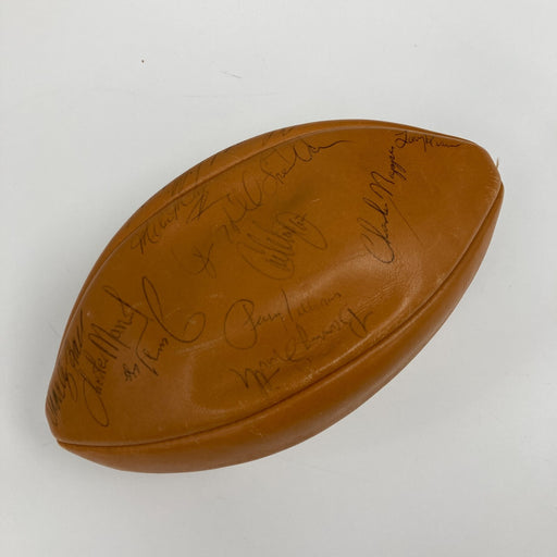 1973 Green Bay Packers Team Signed Vintage Wilson Football With COA