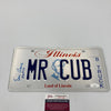 Ernie Banks HOF 1977 Signed Illinois License Plate JSA COA