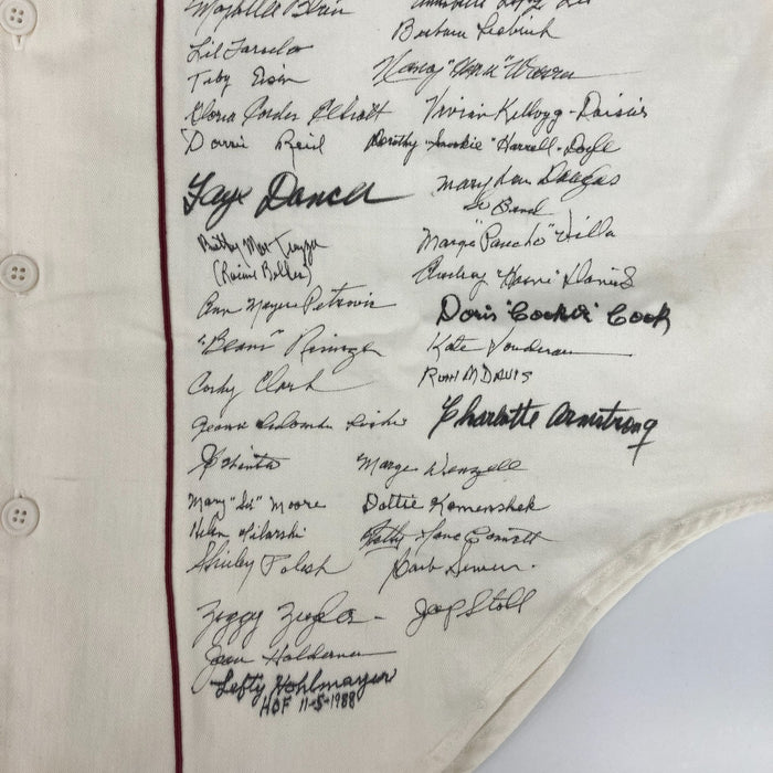 The Finest “A League Of Their Own” AAGPBL Signed Jersey 126 Sigs! JSA COA