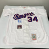 Nolan Ryan 5,714 K's Signed Texas Rangers Mitchell & Ness Jersey JSA COA