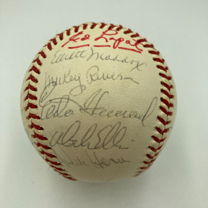Thurman Munson 1976 New York Yankees AL Champs Team Signed Baseball PSA