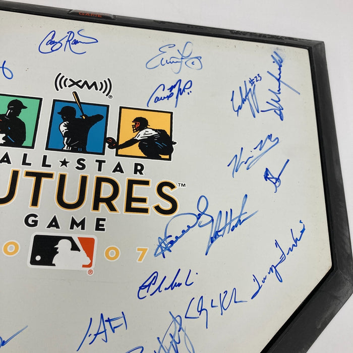 Clayton Kershaw Rookie 2007 All Star Game Team Signed Home Plate MLB Authentic