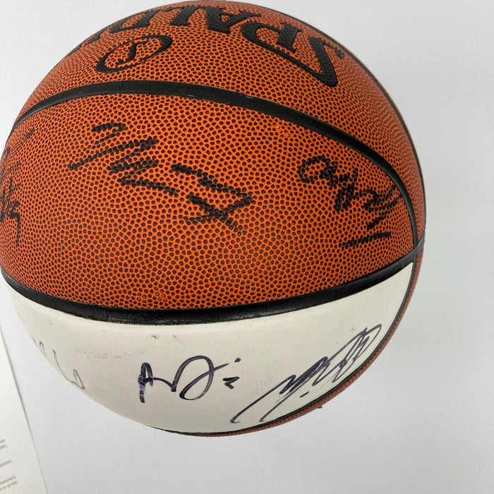 2019-2020 Los Angeles Lakers NBA Champs Team Signed Basketball Lebron James BAS